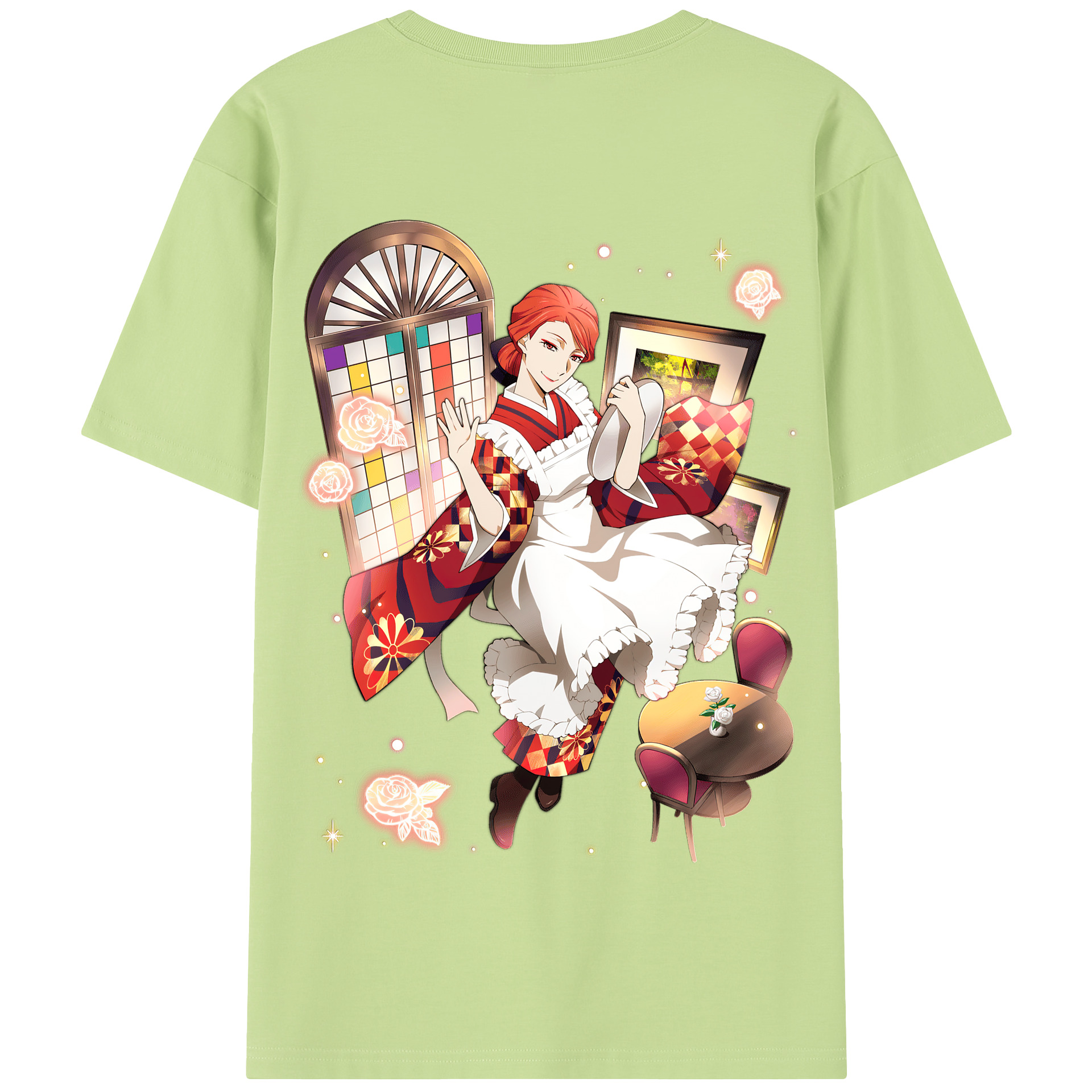 （画像用） 文豪ストレイドッグス Bungo Stray Dogs 綿100％半袖Tシャツ（背面プリント）